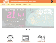 Tablet Screenshot of menssana.cz