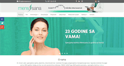 Desktop Screenshot of menssana.co.rs